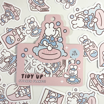 Tidy Up Sticker Flakes 18pc