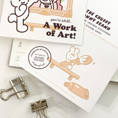 You're a Work of Art Mona Lisa Birthday Card Set
