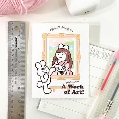 You're a Work of Art Mona Lisa Birthday Card Set