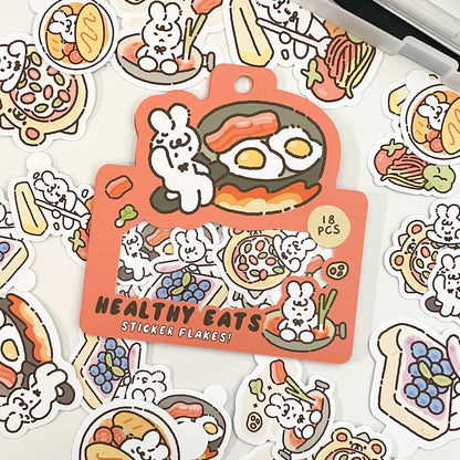 Healthy Eats Sticker Flakes