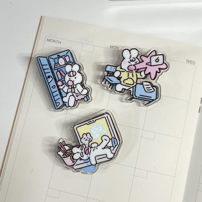 School Essentials Acrylic Clip Set