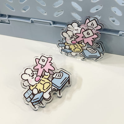 School Essentials Acrylic Clip Set