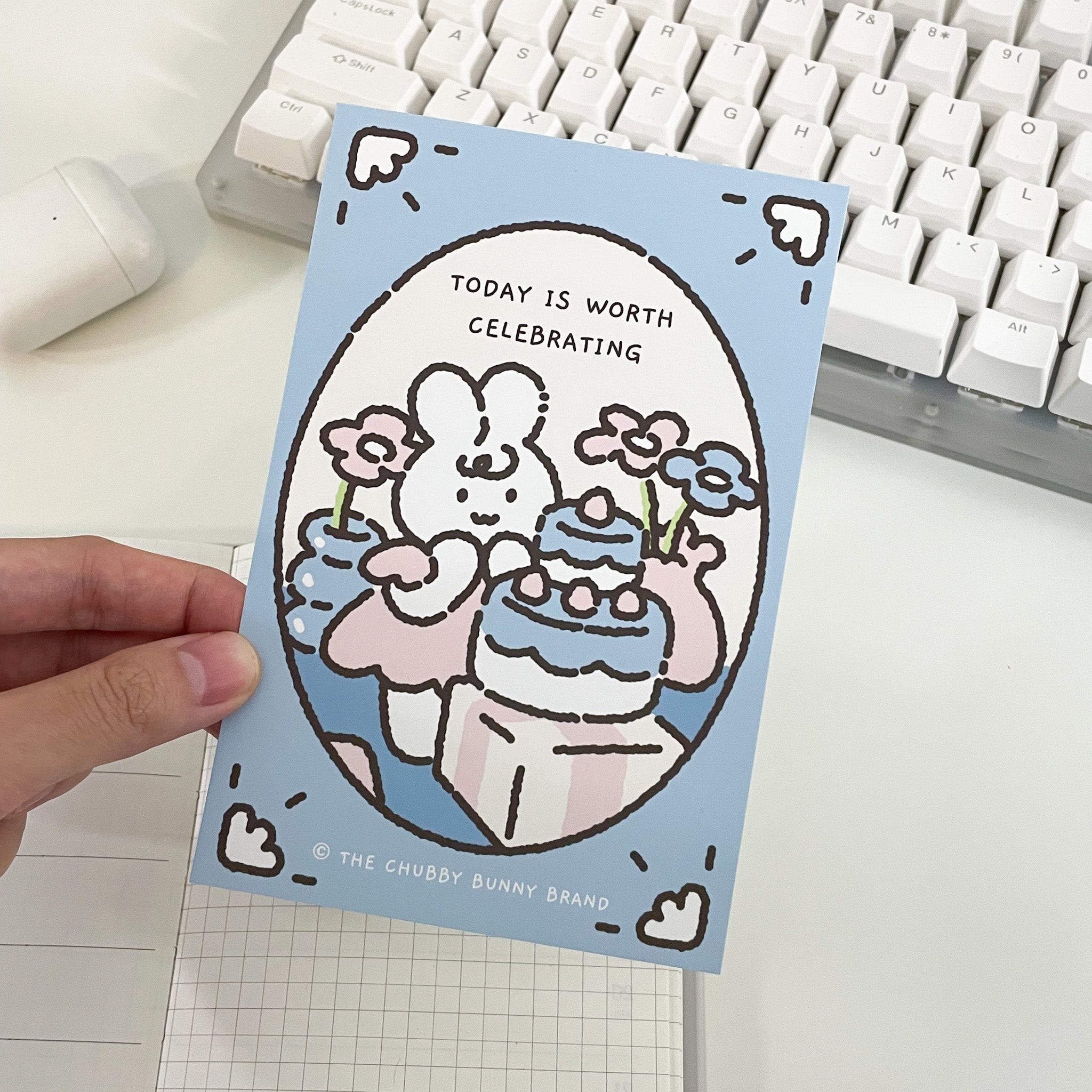 Today is Worth Celebrating Art Print – The Chubby Bunny Brand