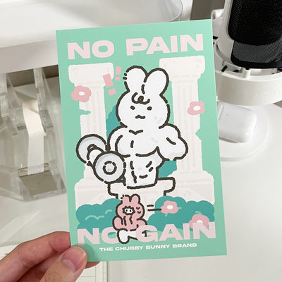 No Pain No Gain Workout Art Print