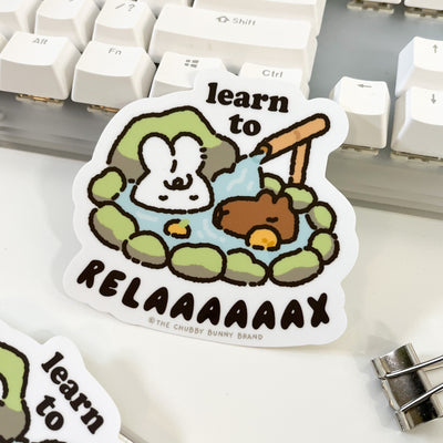 Learn to Relax Vinyl Sticker