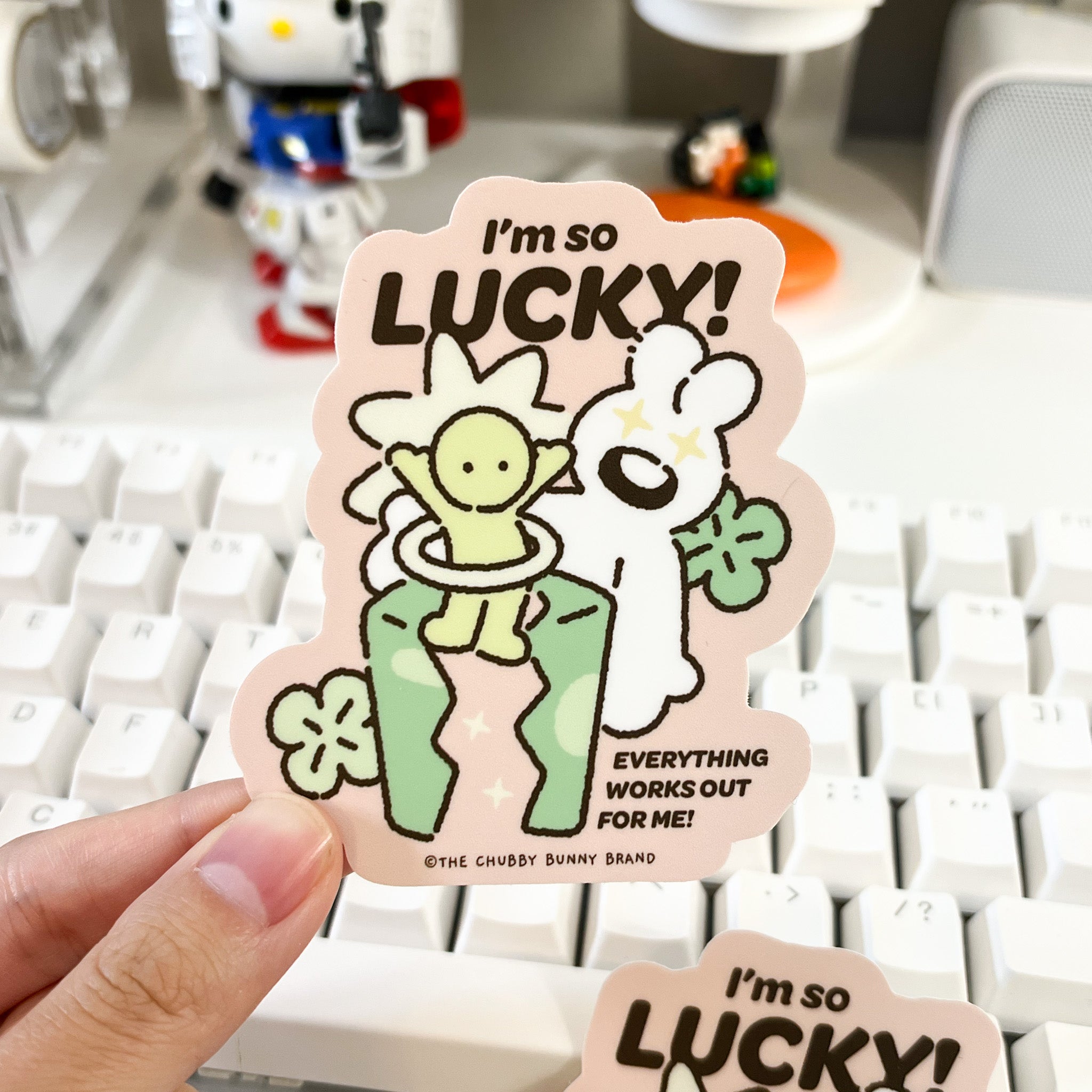 I'm So Lucky Vinyl Sticker