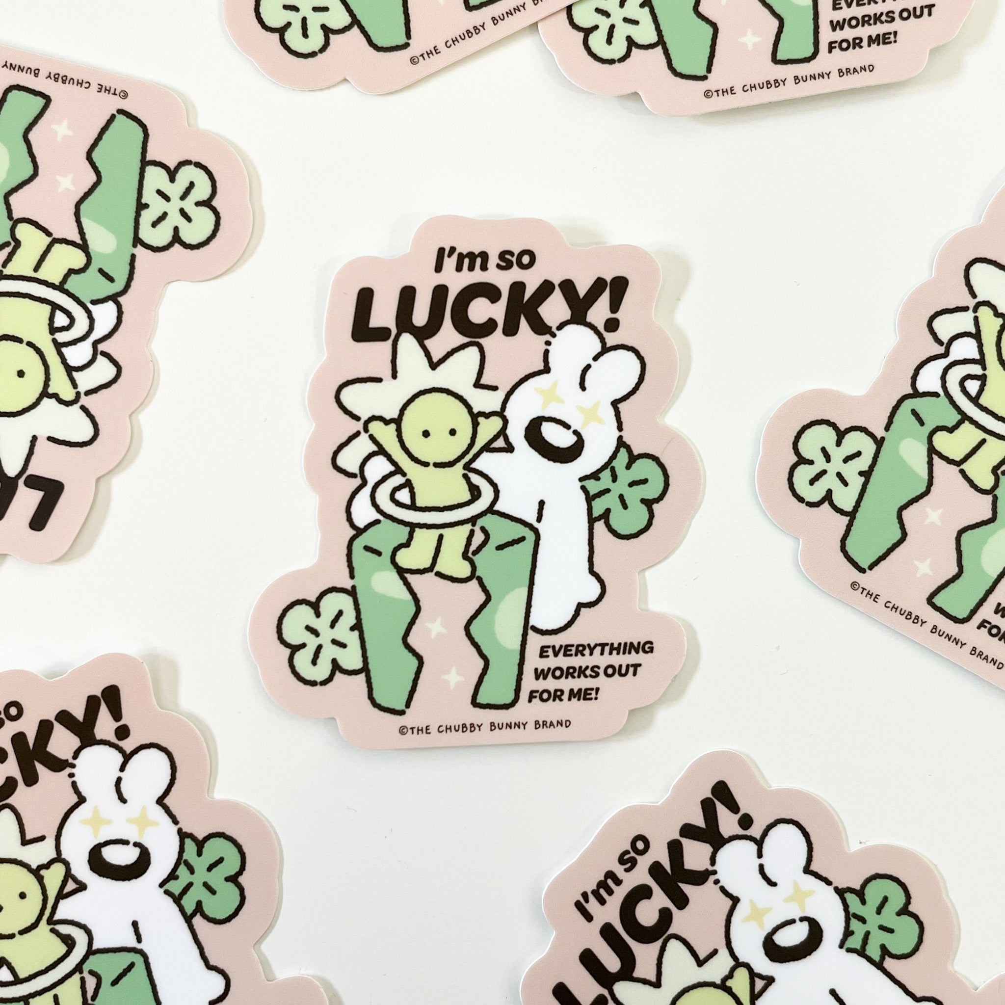 I'm So Lucky Vinyl Sticker