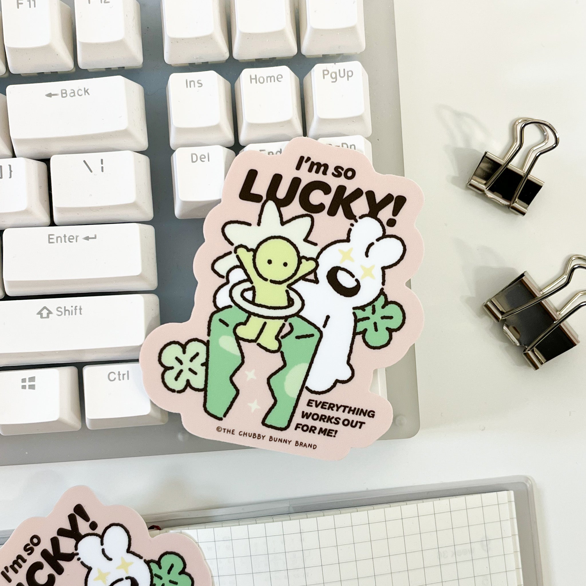 I'm So Lucky Vinyl Sticker