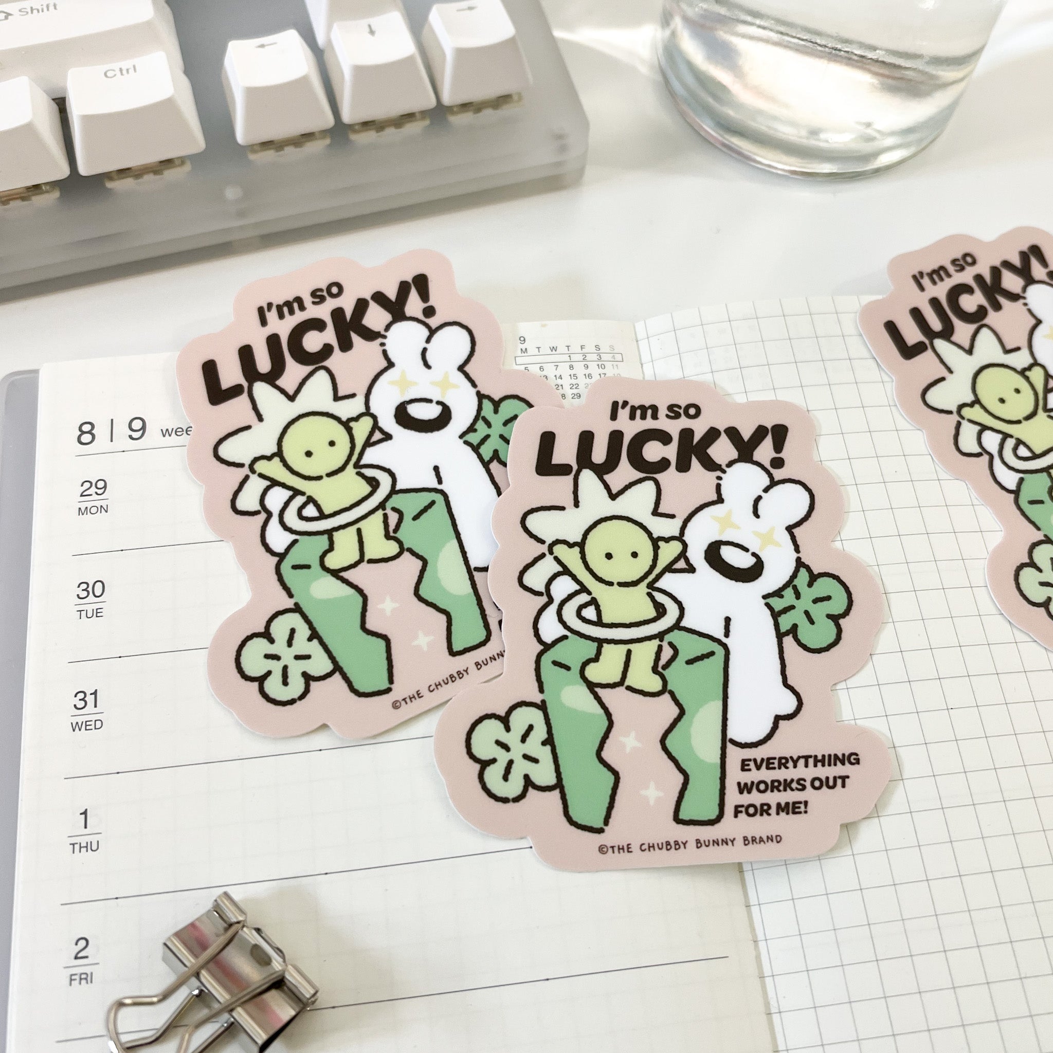 I'm So Lucky Vinyl Sticker