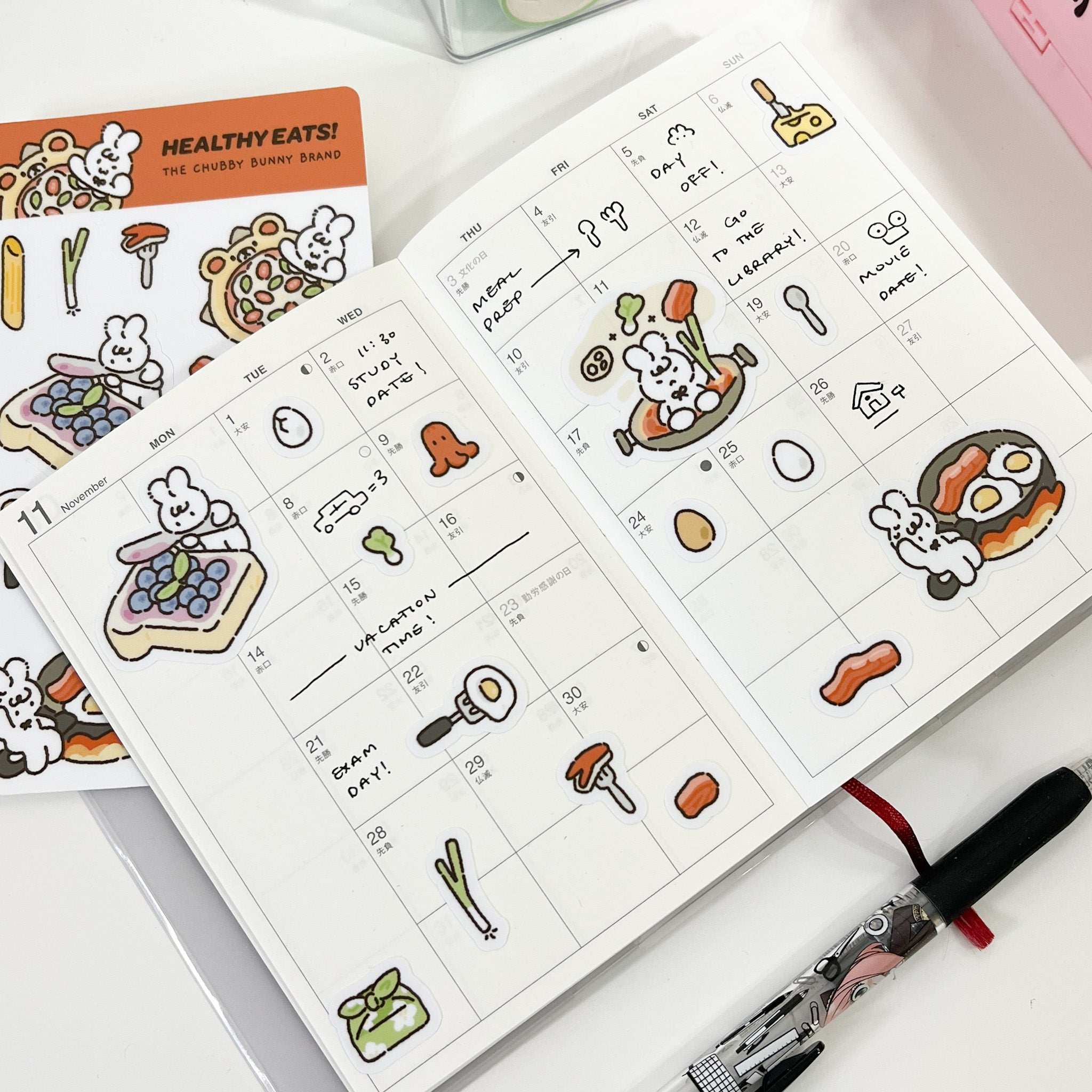 Healthy Eats Vinyl Sticker Sheet [B-Grade]