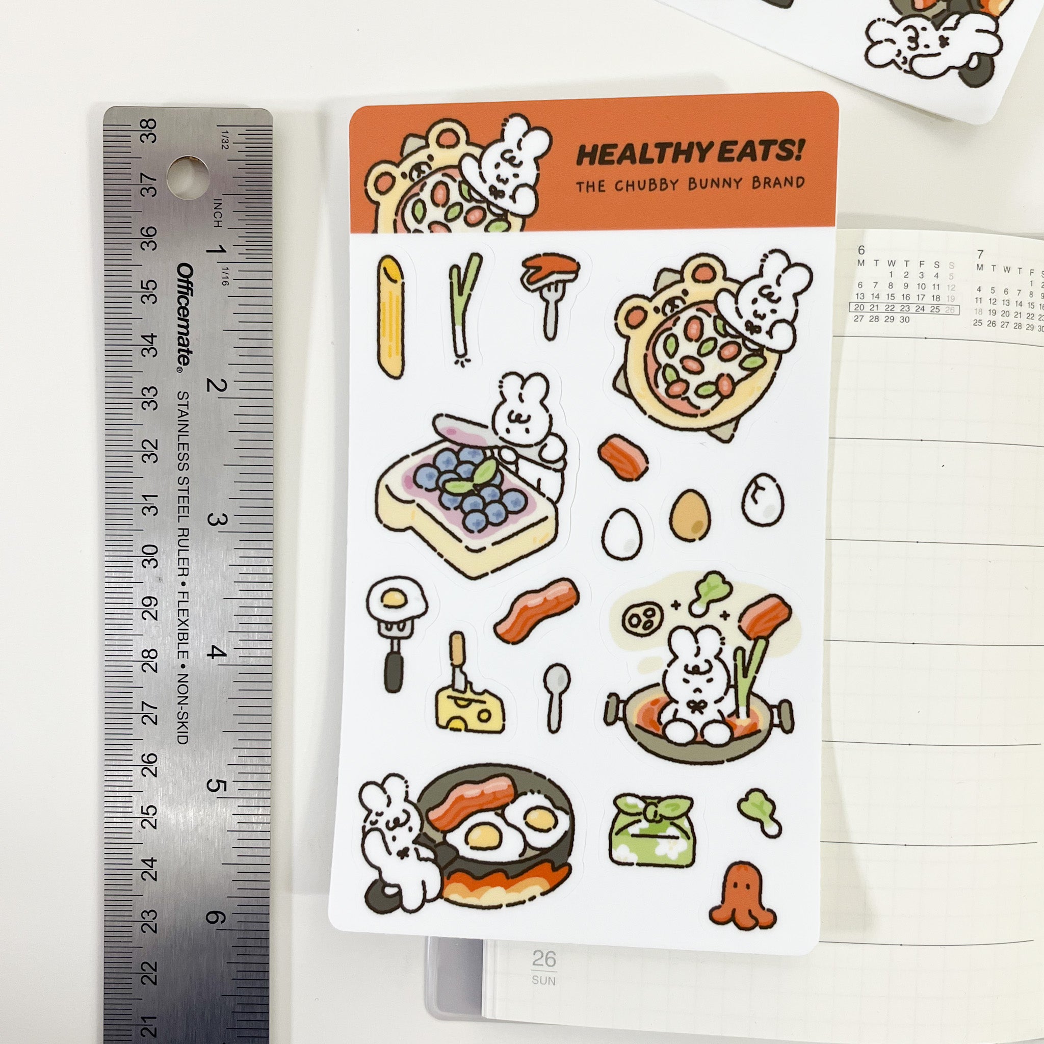 Healthy Eats Vinyl Sticker Sheet [B-Grade]