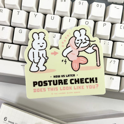 Posture Check Vinyl Sticker