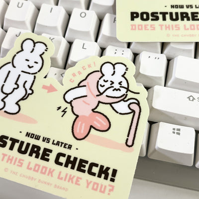 Posture Check Vinyl Sticker