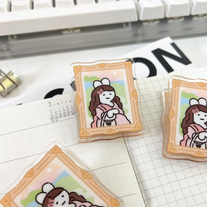 Mona Lisa Acrylic Clip