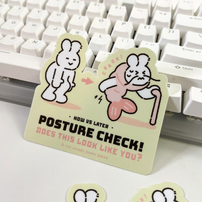 Posture Check Vinyl Sticker