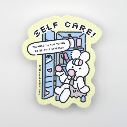 Self Care Motto Vinyl Sticker