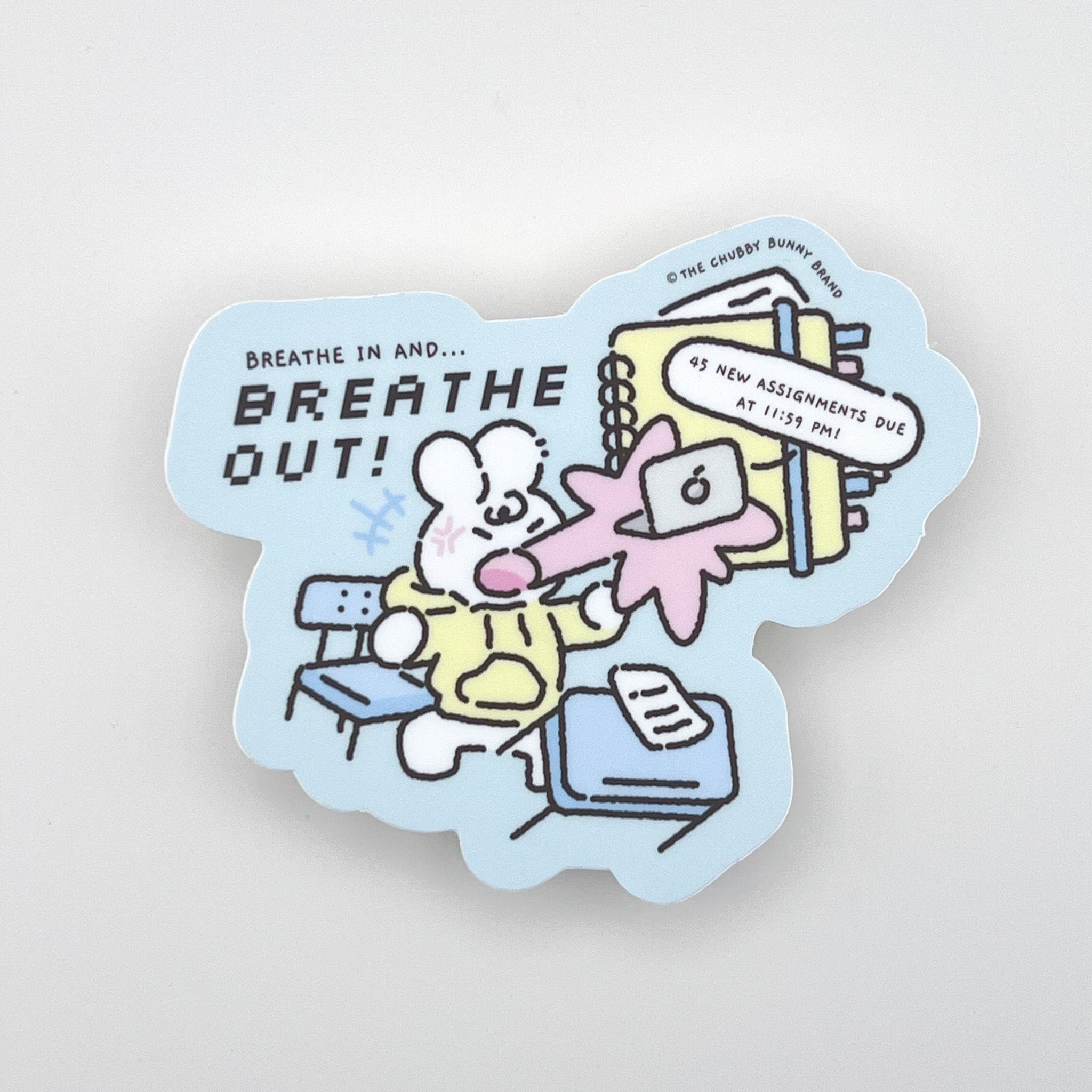 Breathe In Breathe Out Vinyl Sticker