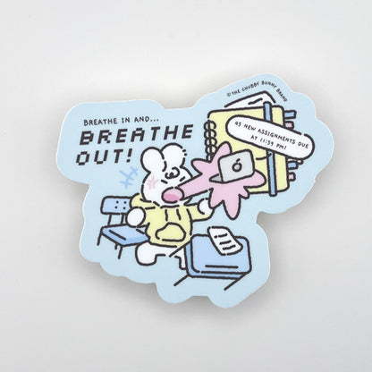 Breathe In Breathe Out Vinyl Sticker