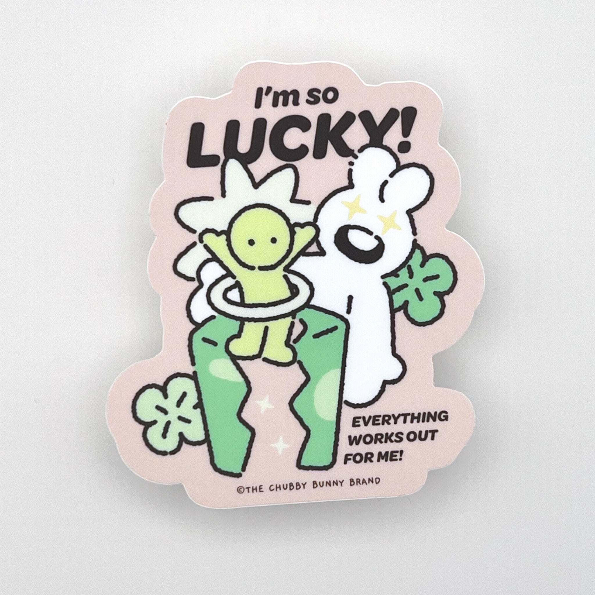 I'm So Lucky Vinyl Sticker