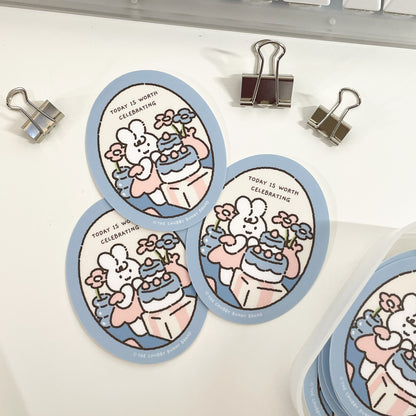 Today is Worth Celebrating Vinyl Sticker