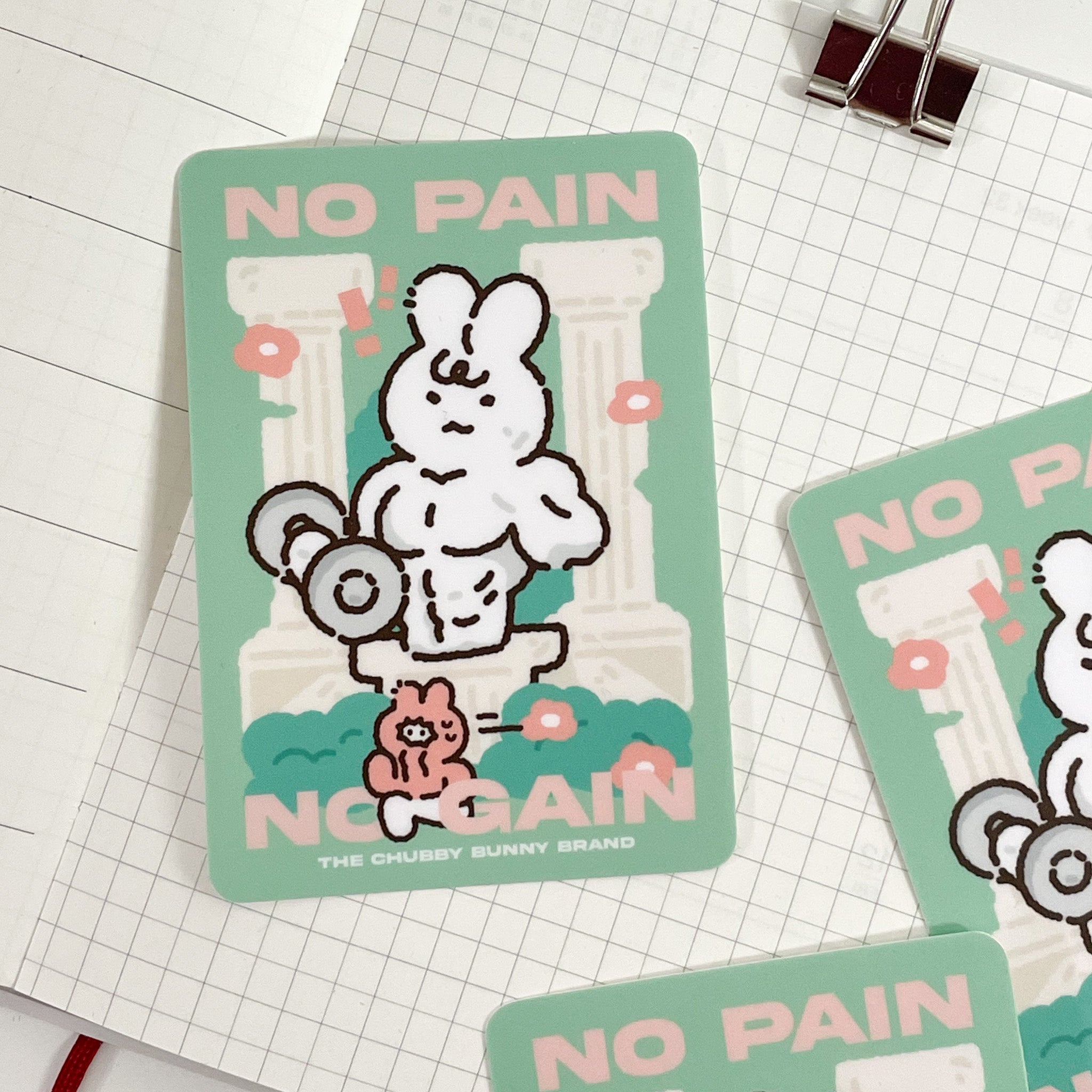 No Pain No Gain Workout Vinyl Sticker