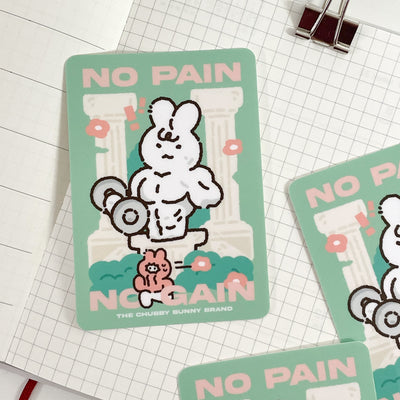 No Pain No Gain Workout Vinyl Sticker