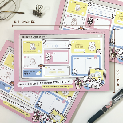 Anti-Procrastination Weekly Planner Notepad
