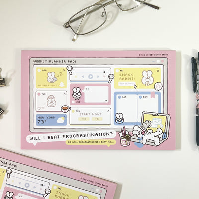 Anti-Procrastination Weekly Planner Notepad