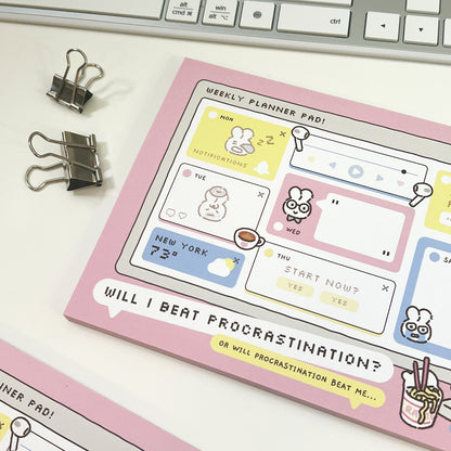 Anti-Procrastination Weekly Planner Notepad