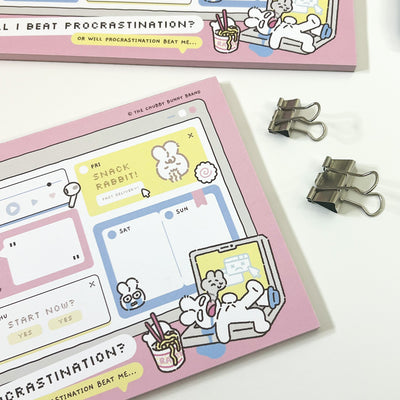 Anti-Procrastination Weekly Planner Notepad