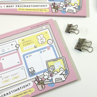 Anti-Procrastination Weekly Planner Notepad