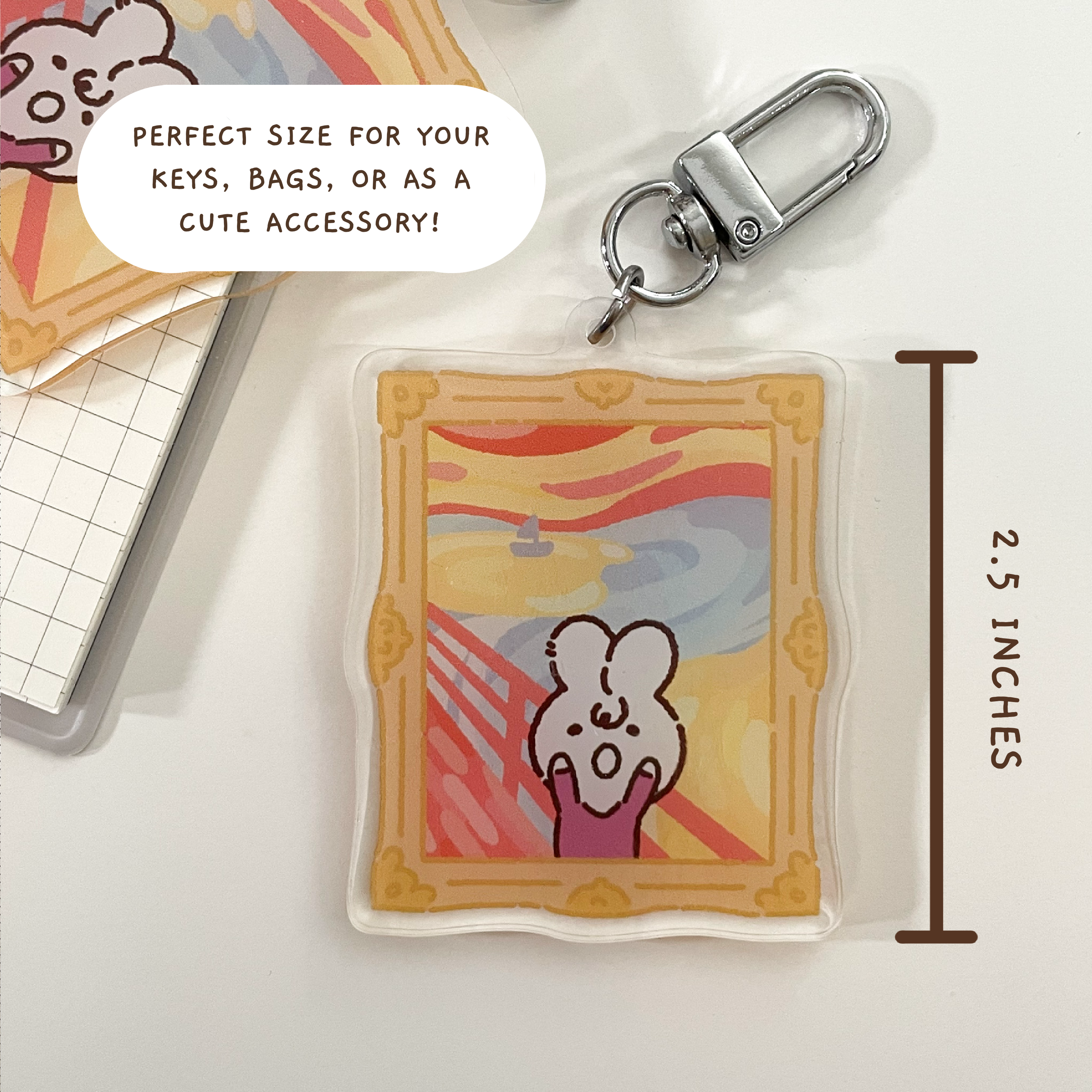 The Scream Acrylic Keychain