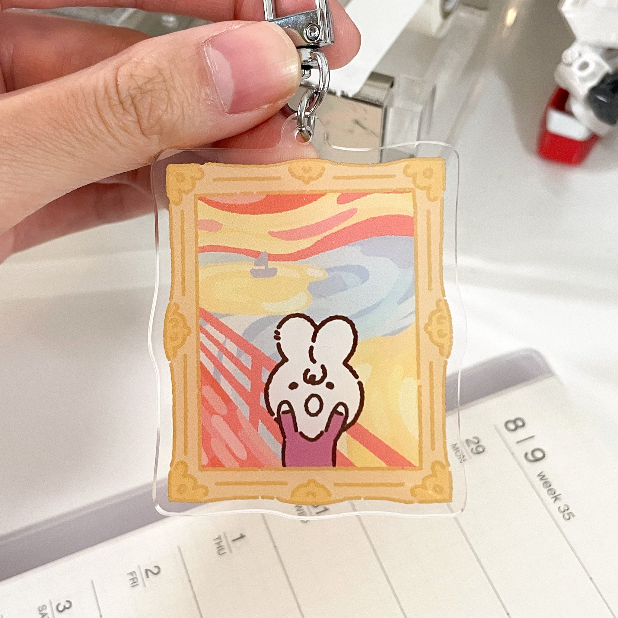 The Scream Acrylic Keychain