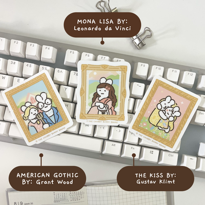 Famous Paintings Vinyl Stickers